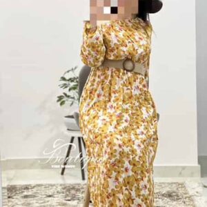 پیراهن گلی شسته شده کد 1083