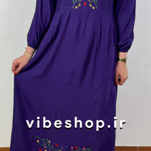 پیراه نخی گلدوزی شده قواره بزرگ کد۱۱۱۸